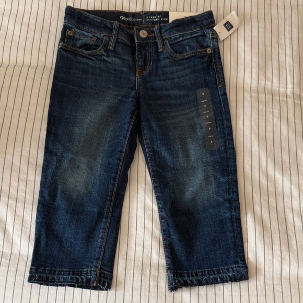 GapKids1969 Stretch Straight Crop Jeans size 6 regular